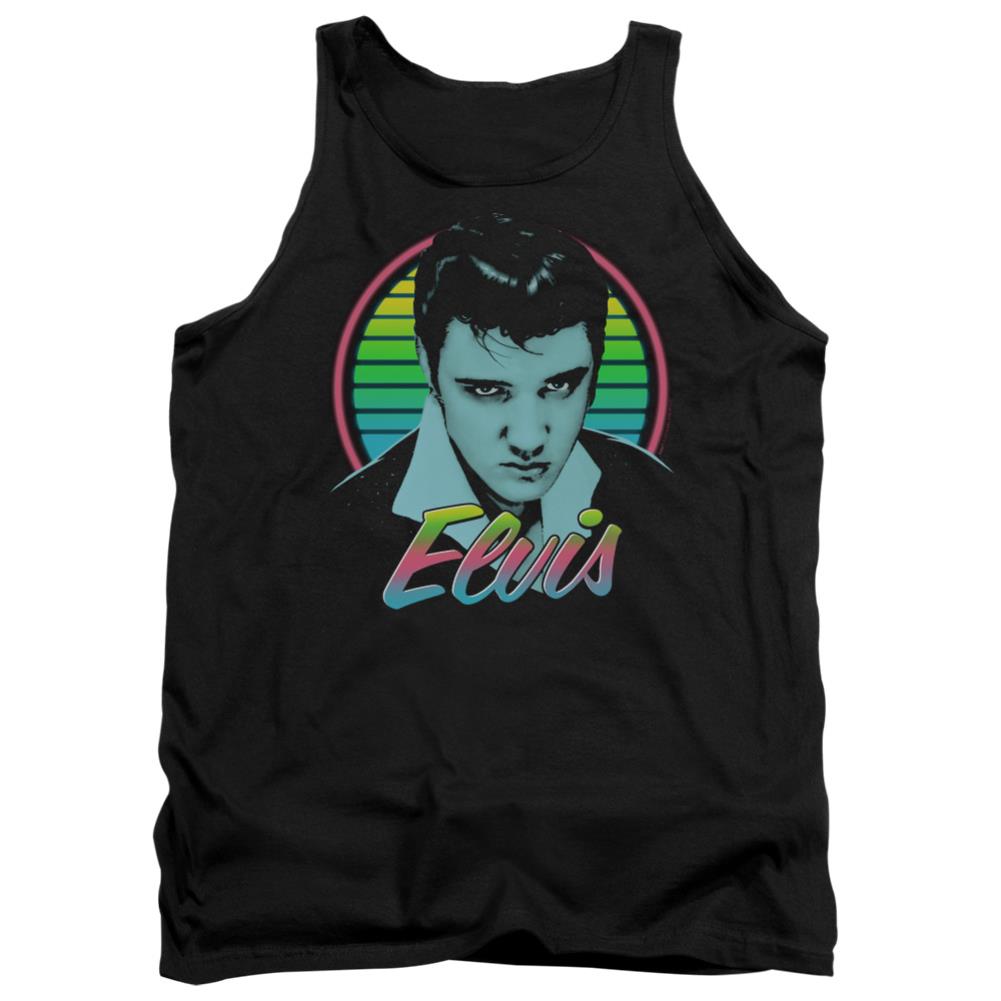 Elvis Presley Neon King Men's 18/1 Cotton Tank Top