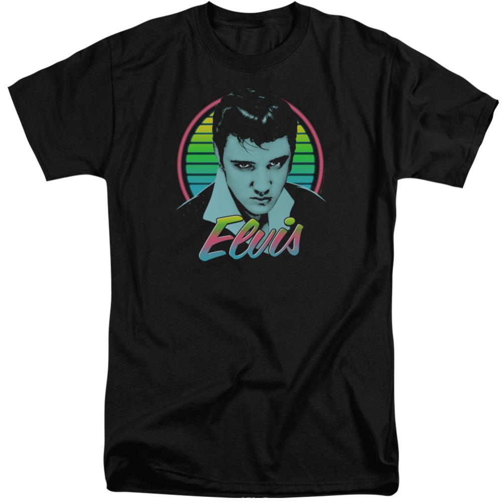 Elvis Presley Neon King Men's 18/1 Tall Cotton Short-Sleeve T-Shirt