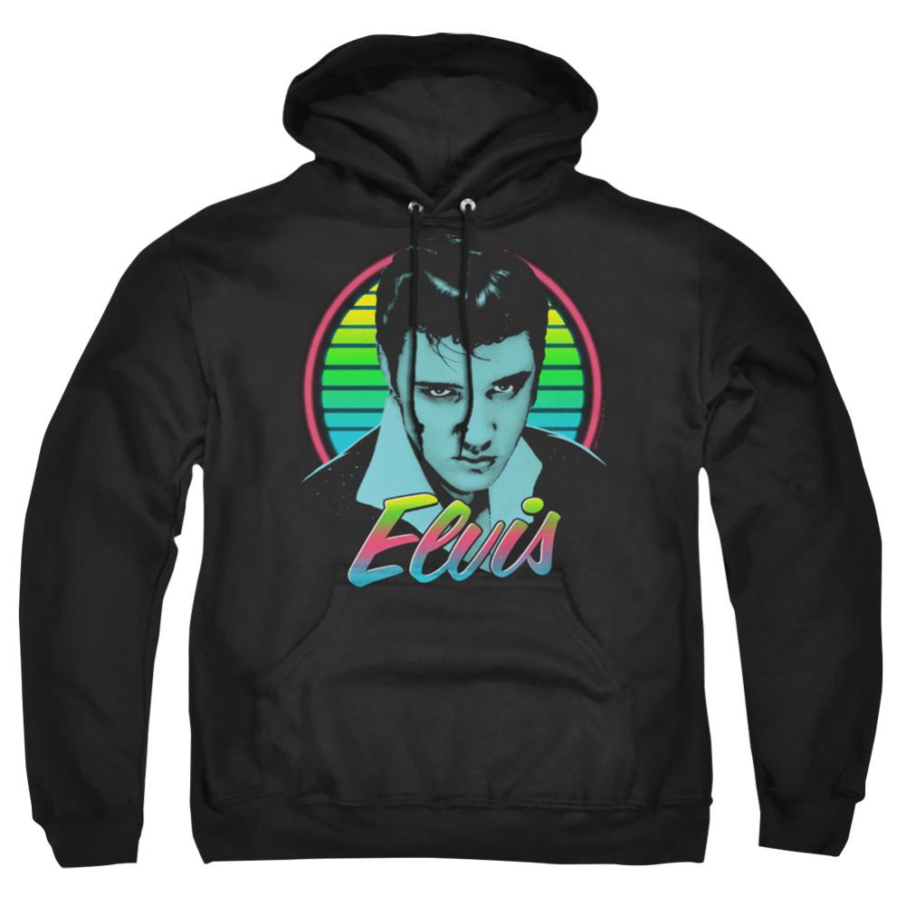 Elvis Presley Neon King Men's Pull-Over 75 25 Poly Hoodie