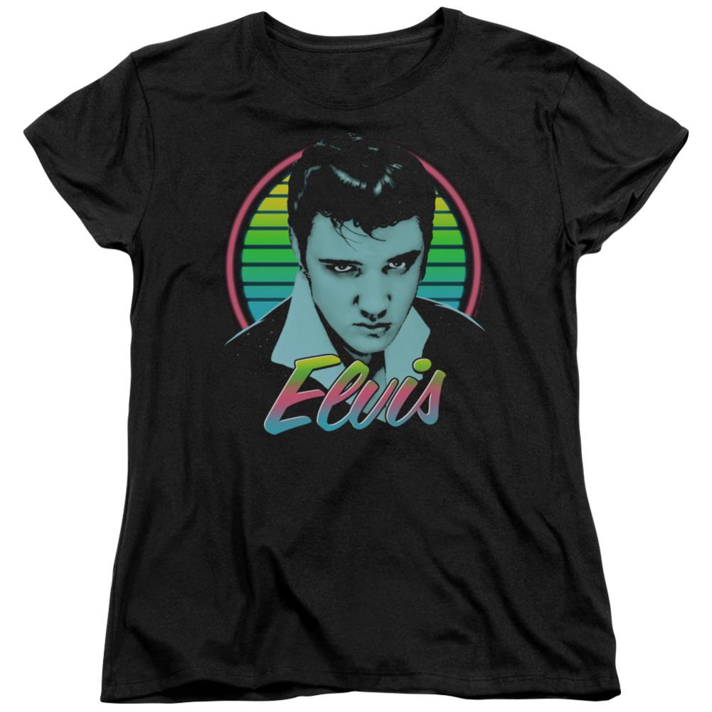 Elvis Presley Neon King Women's 18/1 Cotton Short-Sleeve T-Shirt