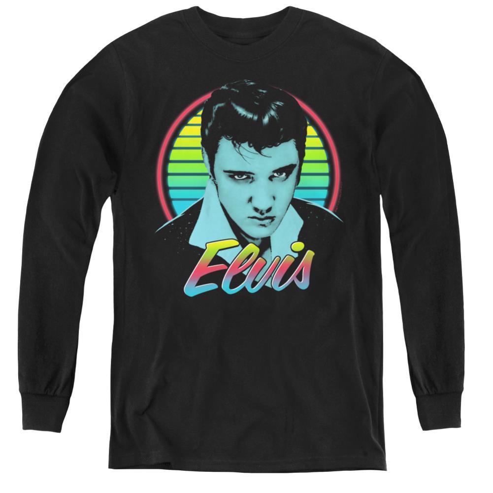 Elvis Presley Neon King Youth Long-Sleeve T-Shirt