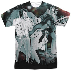 Elvis Presley Now Playing Men's Regular Fit Polyester Short-Sleeve T-Shirt