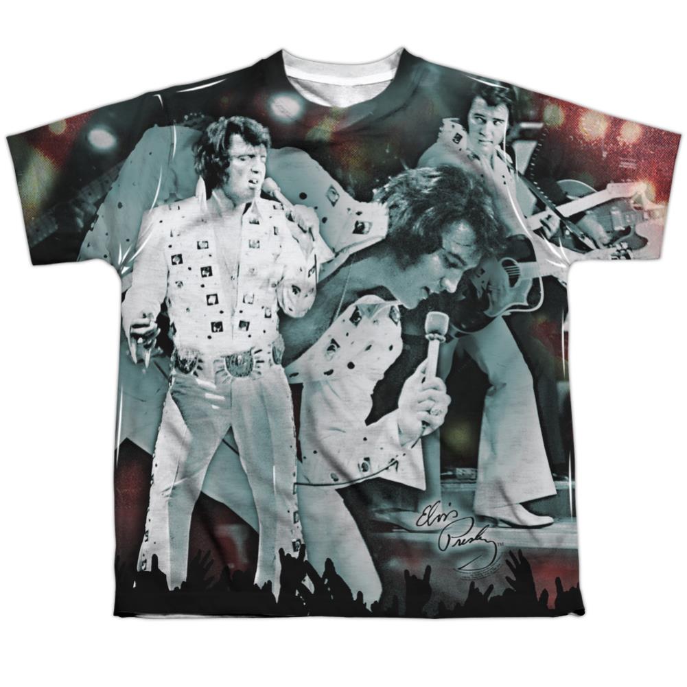 Elvis Presley Now Playing Youth Regular Fit Poly Short-Sleeve T-Shirt