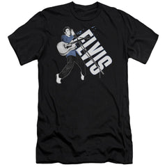Elvis Presley On His Toes Men's Ultra-Soft 30/1 Cotton Slim Short-Sleeve T-Shirt