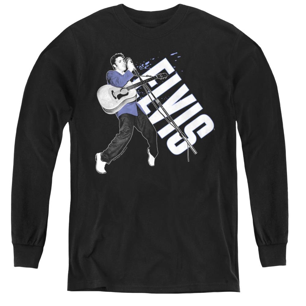 Elvis Presley On His Toes Youth Long-Sleeve T-Shirt