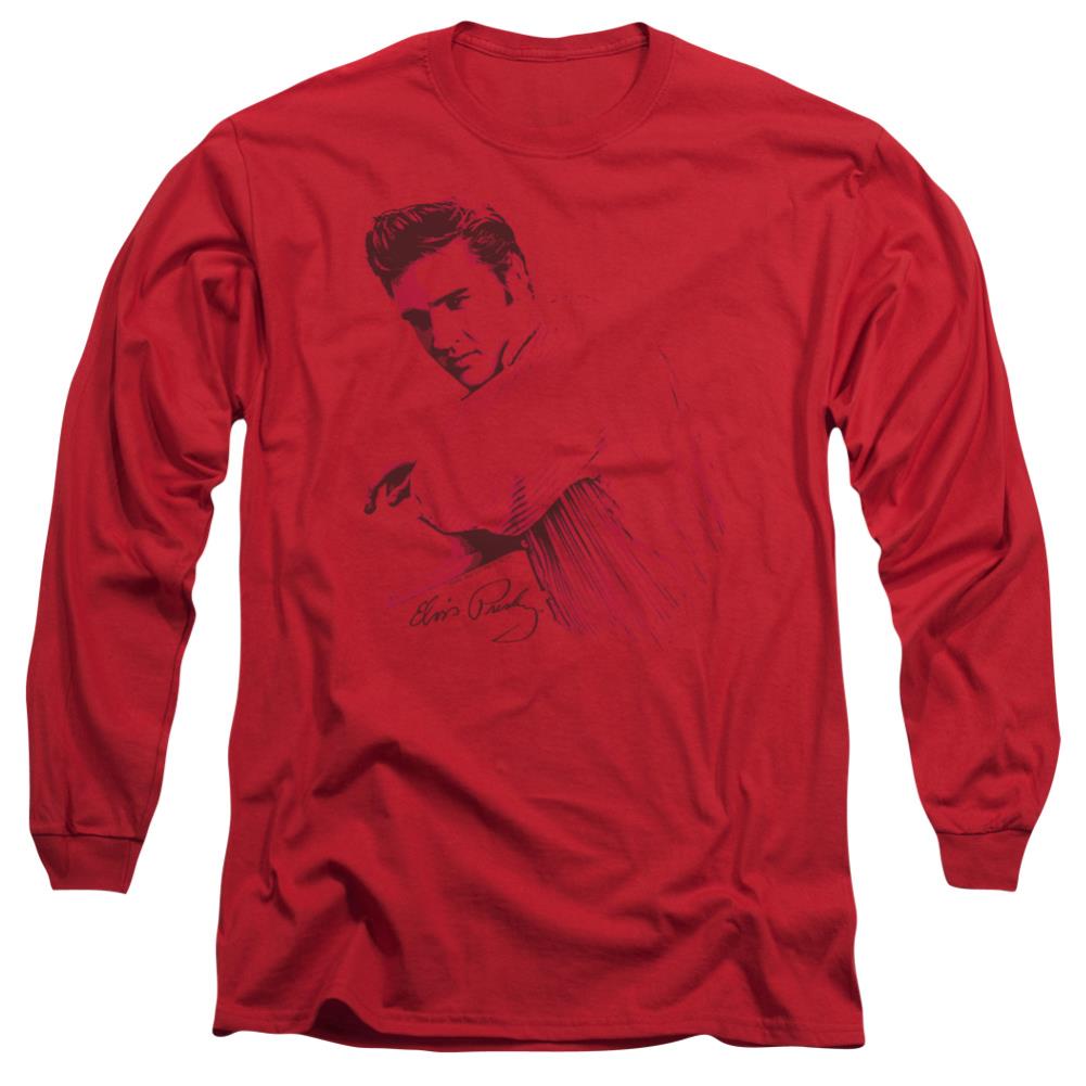 Elvis Presley On The Range Men's 18/1 Cotton Long-Sleeve T-Shirt