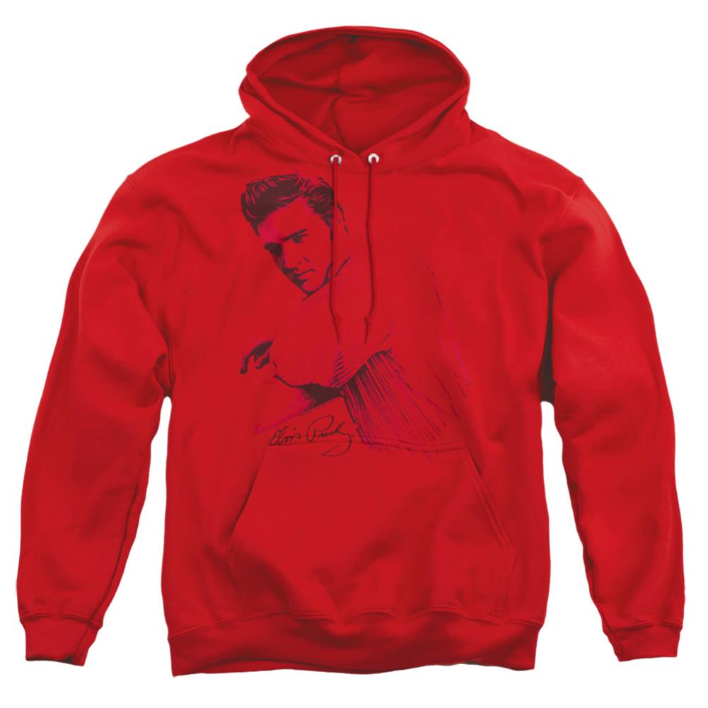 Elvis Presley On The Range Men's Pull-Over 75 25 Poly Hoodie