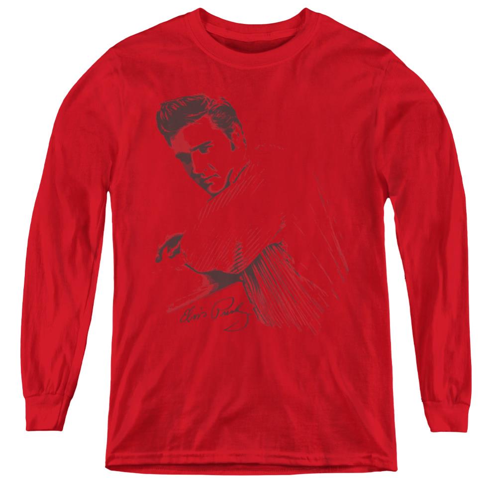 Elvis Presley On The Range Youth Long-Sleeve T-Shirt