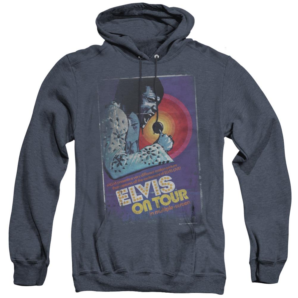 Elvis Presley On Tour Poster Men's Pull-Over Hoodie