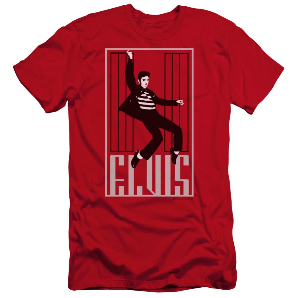 Elvis Presley One Jailhouse Men's Ultra-Soft 30/1 Cotton Slim Short-Sleeve T-Shirt