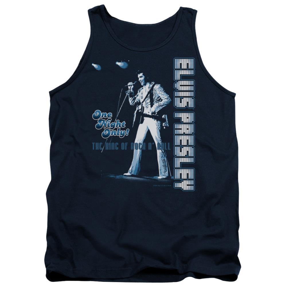 Elvis Presley One Night Only Men's 18/1 Cotton Tank Top