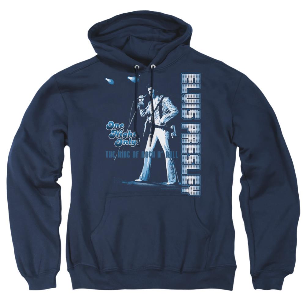 Elvis Presley One Night Only Men's Pull-Over 75 25 Poly Hoodie