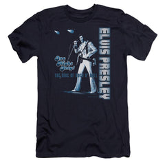 Elvis Presley One Night Only Men's Ultra-Soft 30/1 Cotton Slim Short-Sleeve T-Shirt