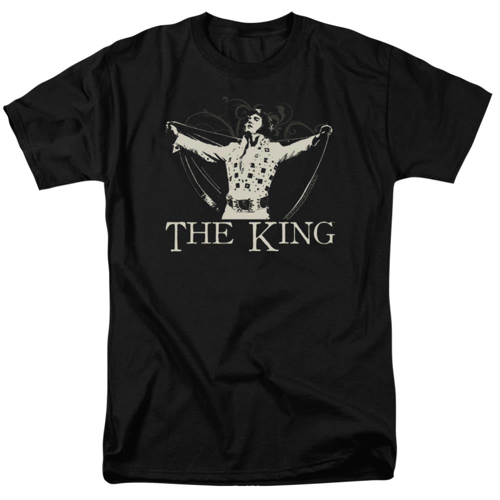 Elvis Presley Ornate King Men's 18/1 Cotton Short-Sleeve T-Shirt