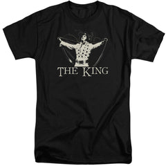 Elvis Presley Ornate King Men's 18/1 Tall Cotton Short-Sleeve T-Shirt