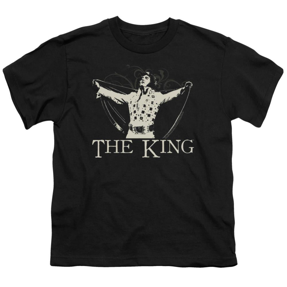 Elvis Presley Ornate King Youth 18/1 100% Cotton Short-Sleeve T-Shirt