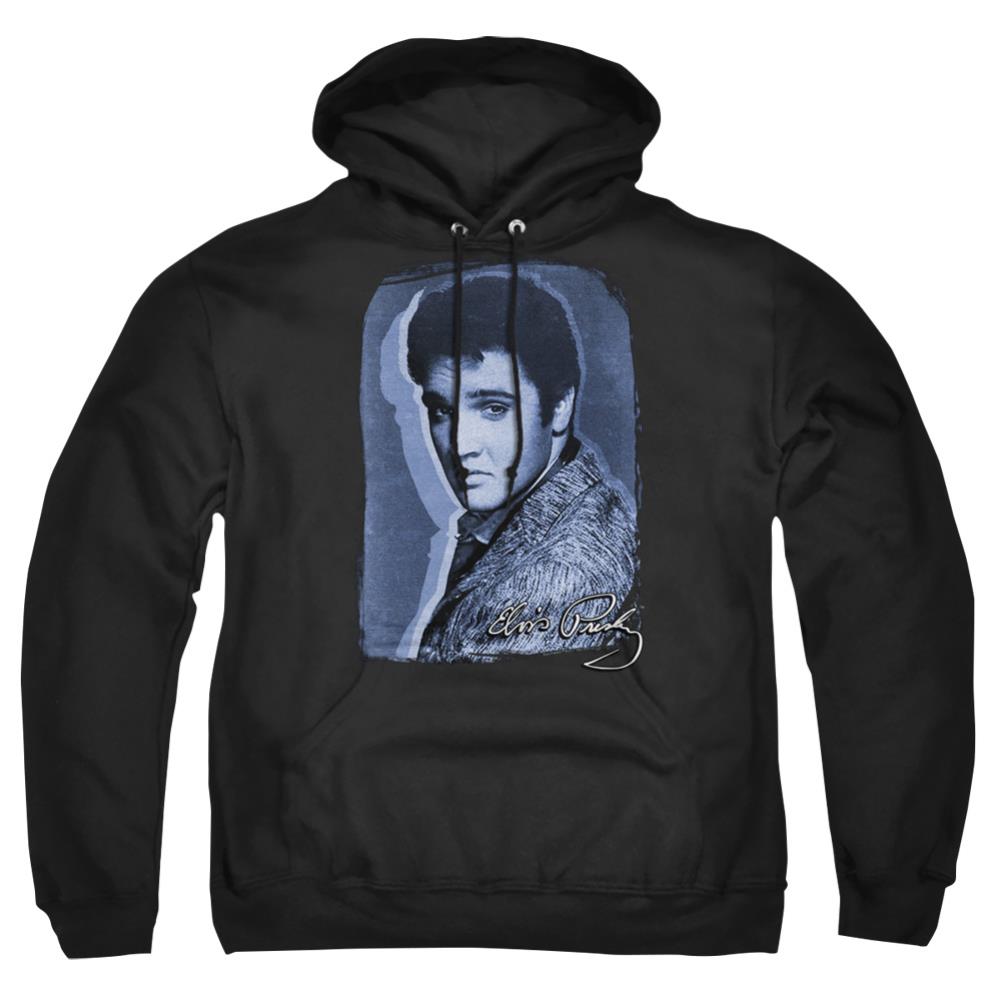 Elvis Presley Overlay Men's Pull-Over 75 25 Poly Hoodie