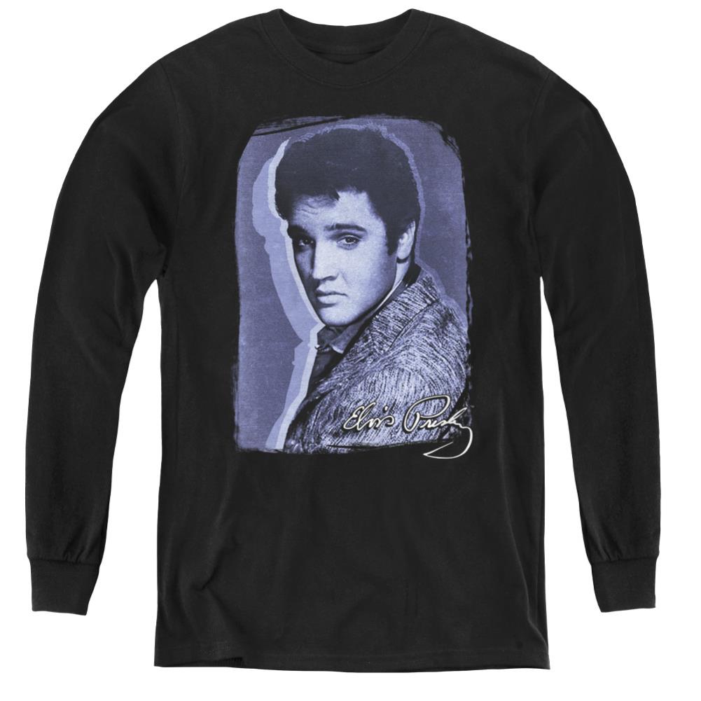 Elvis Presley Overlay Youth Long-Sleeve T-Shirt