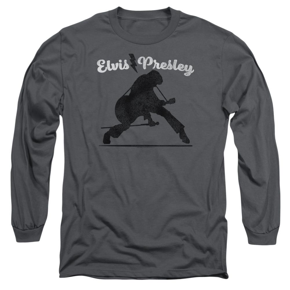Elvis Presley Overprint Men's 18/1 Cotton Long-Sleeve T-Shirt