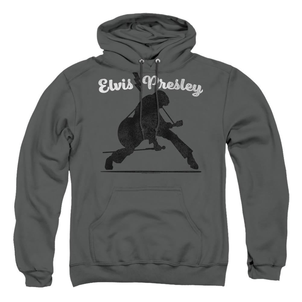 Elvis Presley Overprint Men's Pull-Over 75 25 Poly Hoodie