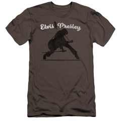 Elvis Presley Overprint Men's Ultra-Soft 30/1 Cotton Slim Short-Sleeve T-Shirt