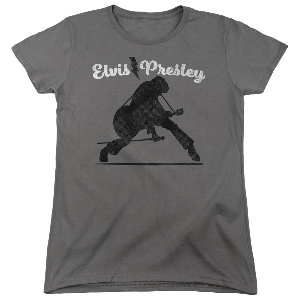 Elvis Presley Overprint Women's 18/1 Cotton Short-Sleeve T-Shirt