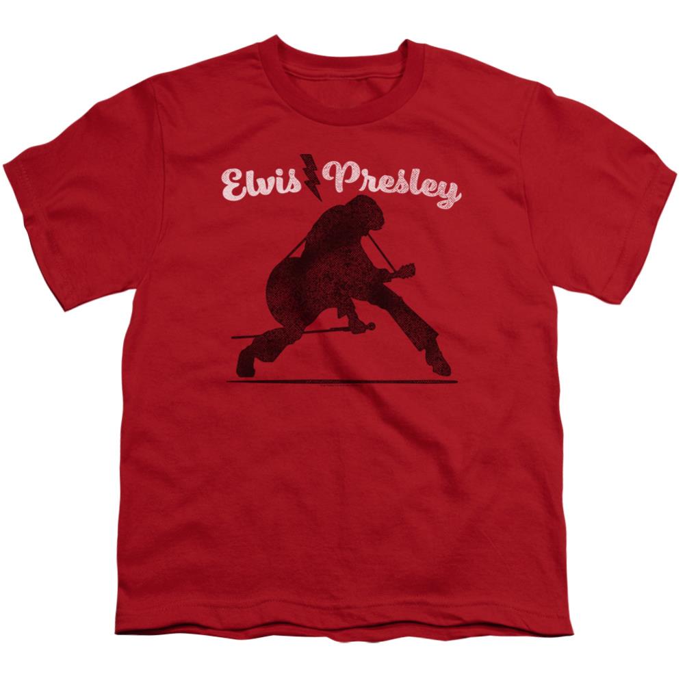 Elvis Presley Overprint Youth 18/1 100% Cotton Short-Sleeve T-Shirt
