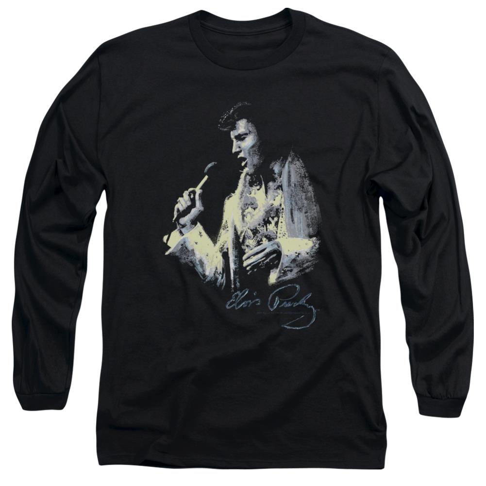 Elvis Presley Painted King Men's 18/1 Cotton Long-Sleeve T-Shirt