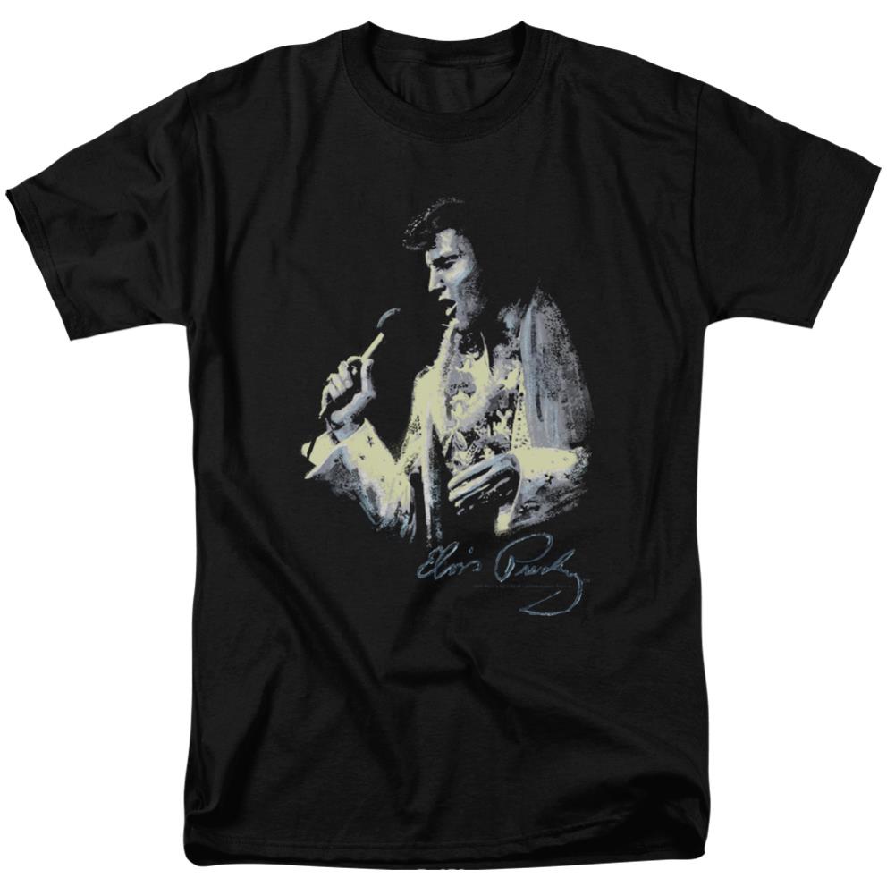 Elvis Presley Painted King Men's 18/1 Cotton Short-Sleeve T-Shirt