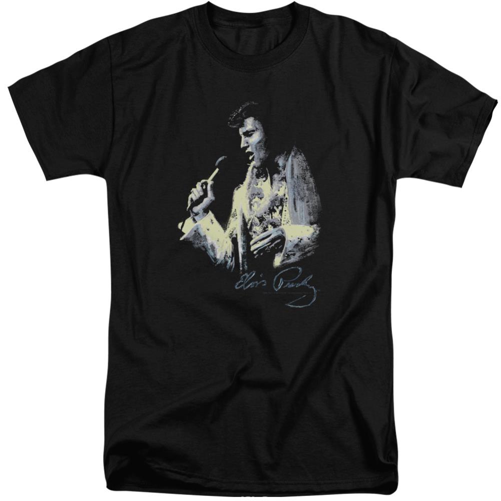 Elvis Presley Painted King Men's 18/1 Tall Cotton Short-Sleeve T-Shirt