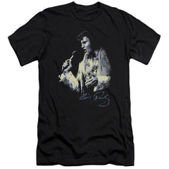 Elvis Presley Painted King Men's Ultra-Soft 30/1 Cotton Slim Short-Sleeve T-Shirt