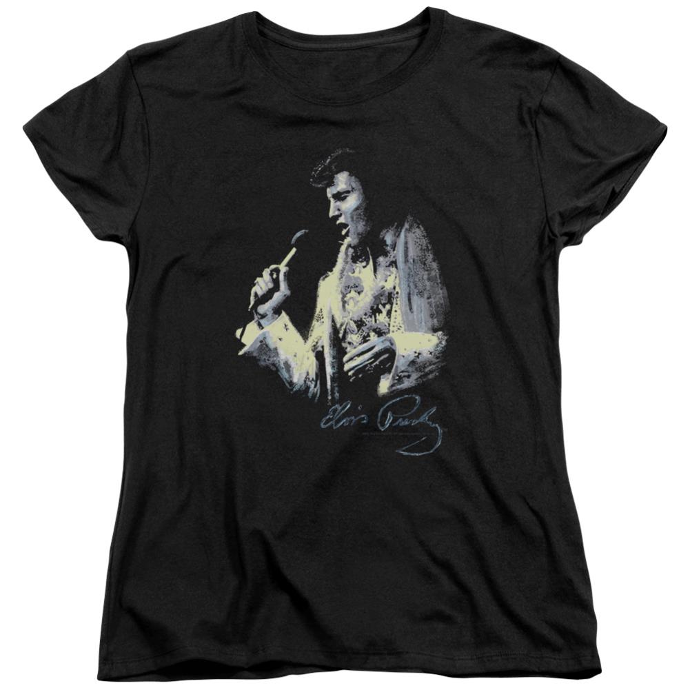 Elvis Presley Painted King Women's 18/1 Cotton Short-Sleeve T-Shirt