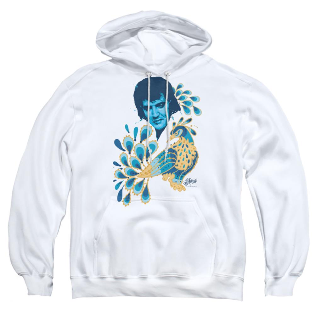 Elvis Presley Peacock Men's Pull-Over 75 25 Poly Hoodie