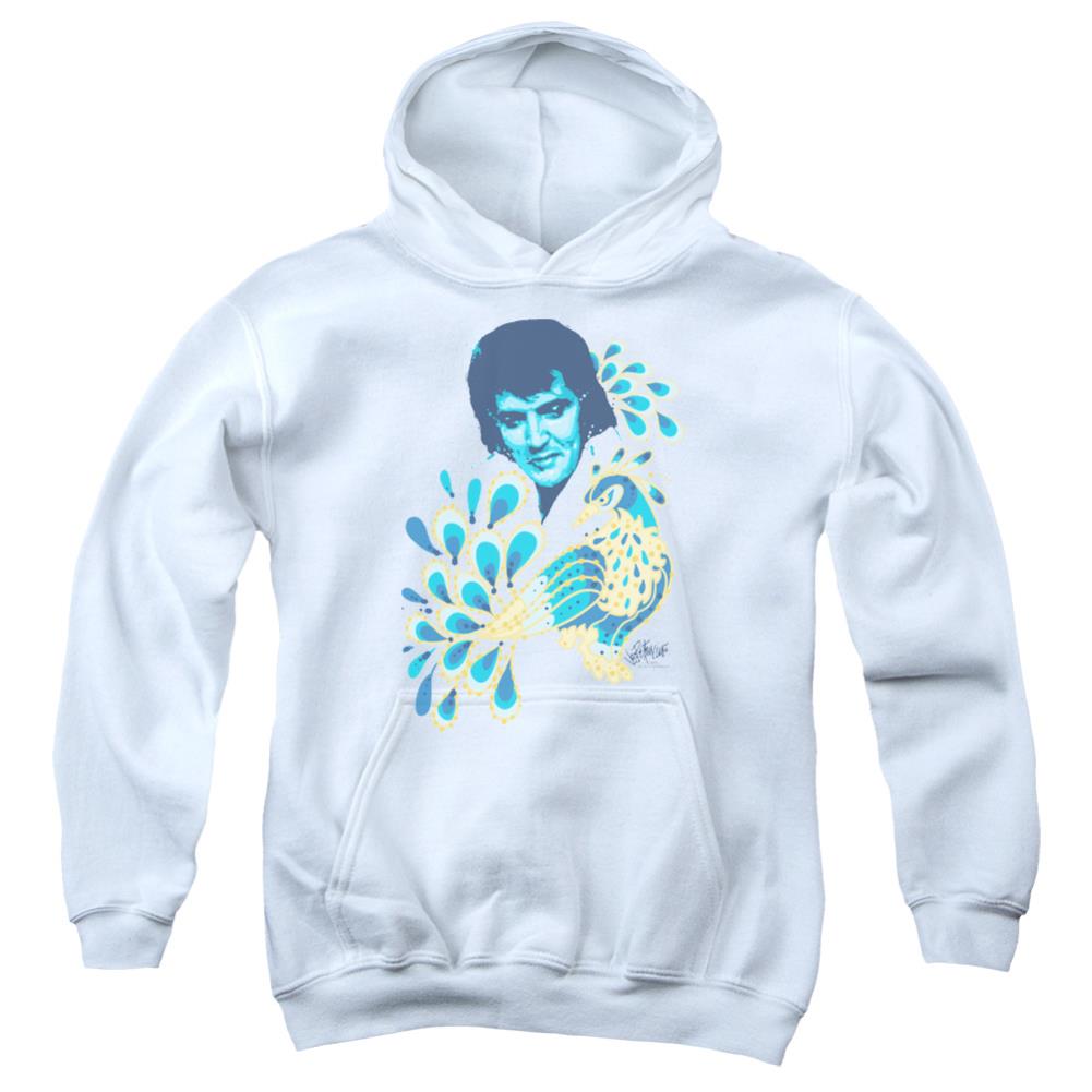 Elvis Presley Peacock Youth Cotton Poly Pull-Over Hoodie