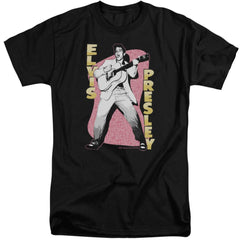 Elvis Presley Pink Rock Men's 18/1 Tall Cotton Short-Sleeve T-Shirt