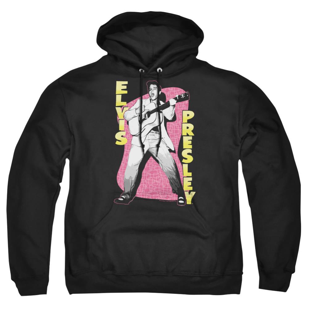 Elvis Presley Pink Rock Men's Pull-Over 75 25 Poly Hoodie