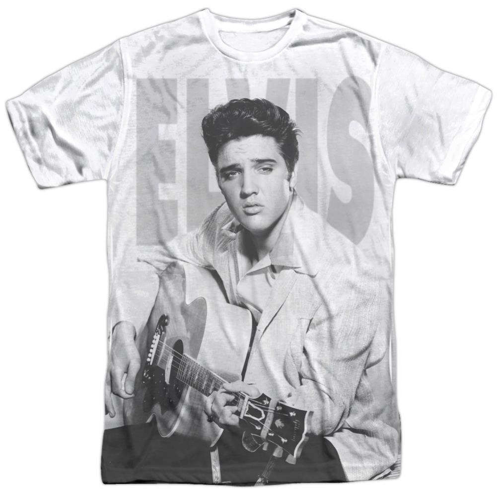 Elvis Presley Play Me A Song Men's Regular Fit Polyester Short-Sleeve T-Shirt