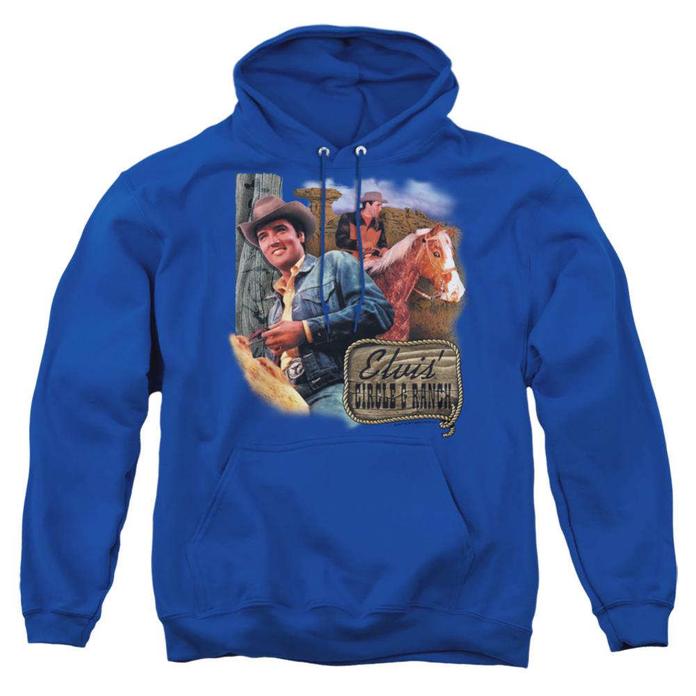 Elvis Presley Ranch Men's Pull-Over 75 25 Poly Hoodie