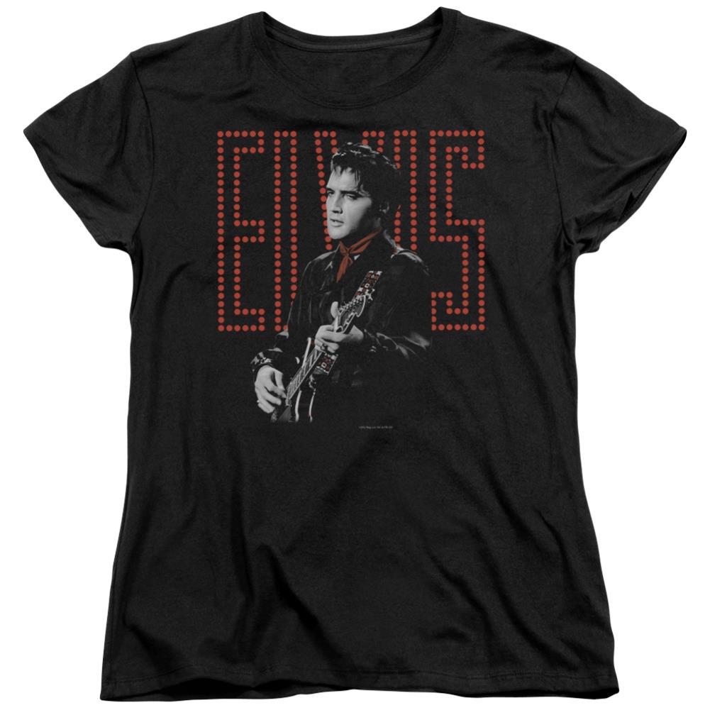 Elvis Presley Red Guitarman Women's 18/1 Cotton Short-Sleeve T-Shirt