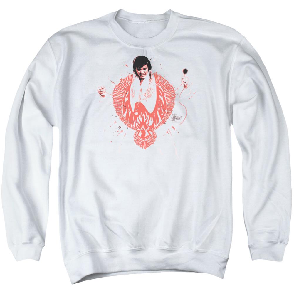 Elvis Presley Red Pheonix Men's Crewneck 50 50 Poly Long-Sleeve T-Shirt
