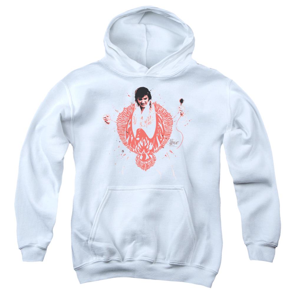 Elvis Presley Red Pheonix Youth Cotton Poly Pull-Over Hoodie