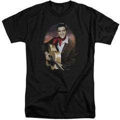 Elvis Presley Red Scarf #2 Men's 18/1 Tall Cotton Short-Sleeve T-Shirt