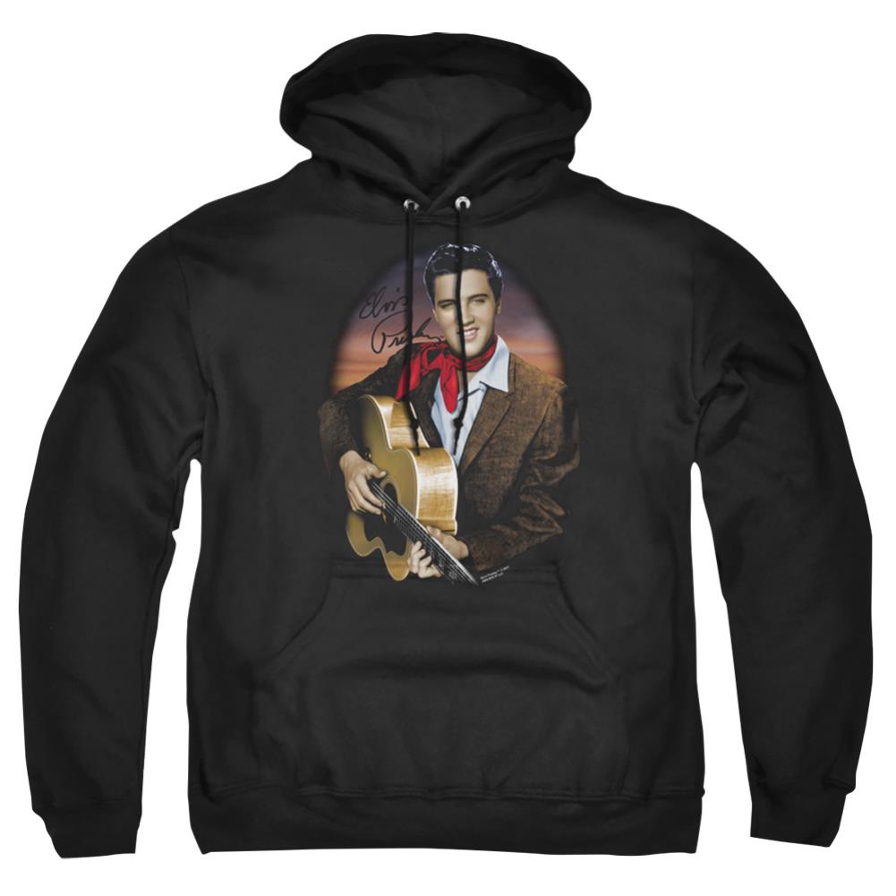 Elvis Presley Red Scarf #2 Men's Pull-Over 75 25 Poly Hoodie