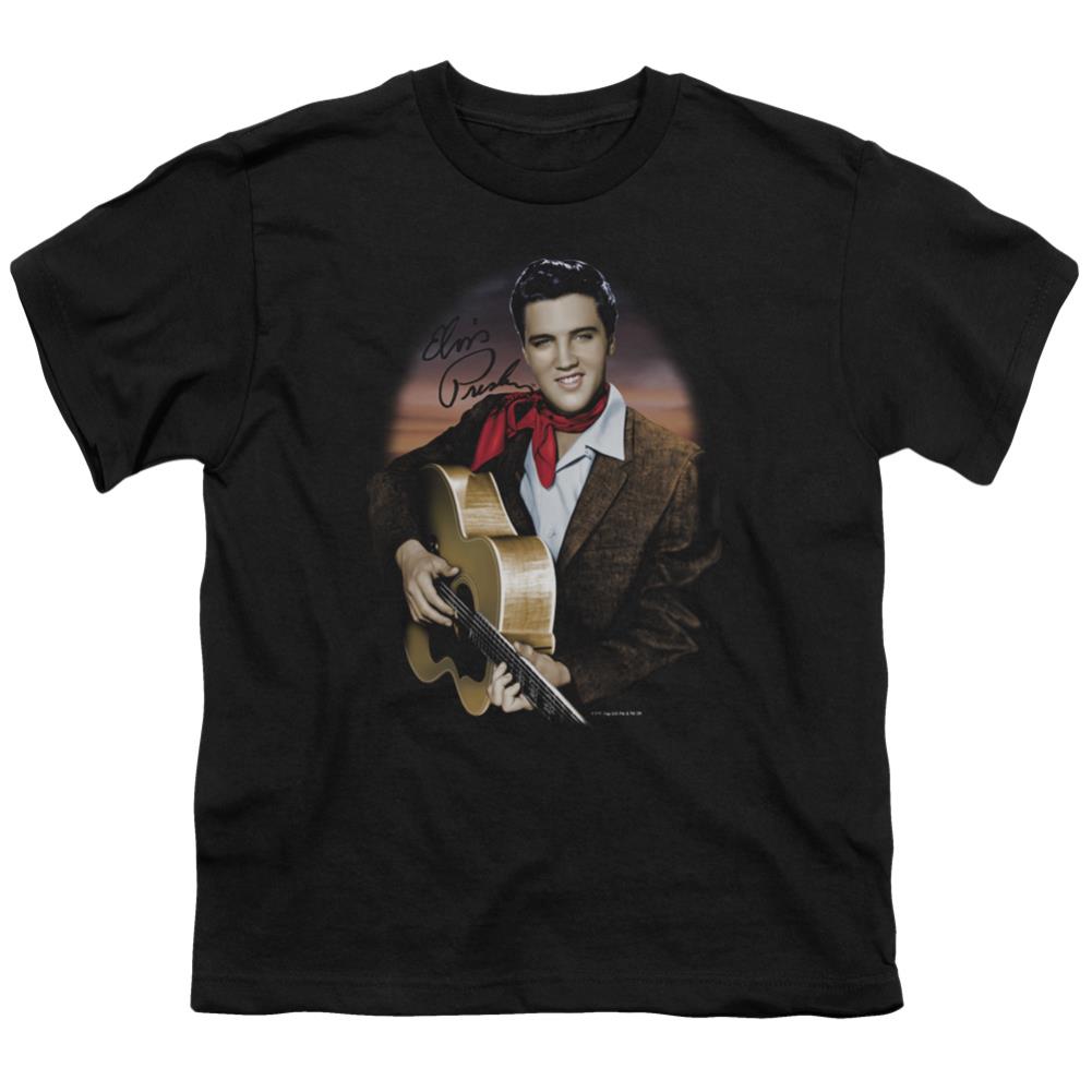 Elvis Presley Red Scarf #2 Youth 18/1 100% Cotton Short-Sleeve T-Shirt