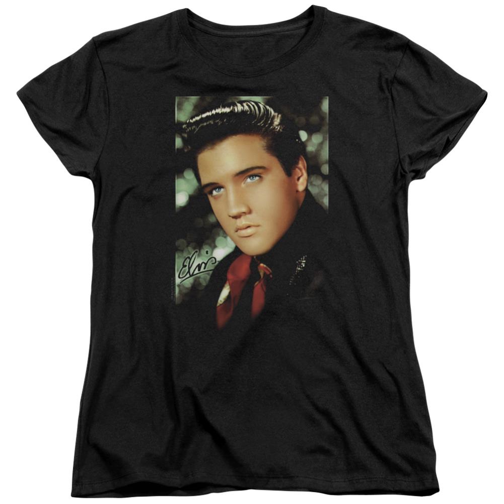 Elvis Presley Red Scarf Women's 18/1 Cotton Short-Sleeve T-Shirt