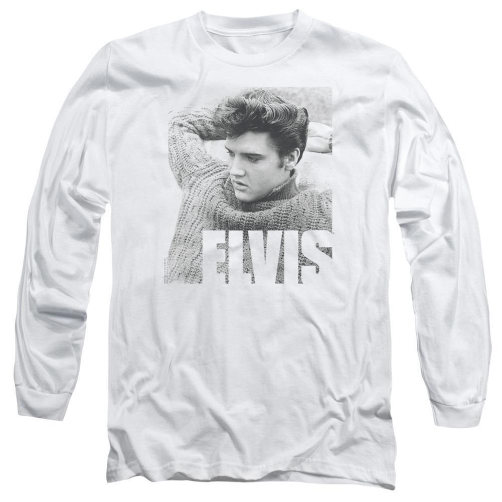 Elvis Presley Relaxing Men's 18/1 Cotton Long-Sleeve T-Shirt