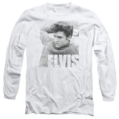 Elvis Presley Relaxing Men's 18/1 Cotton Long-Sleeve T-Shirt