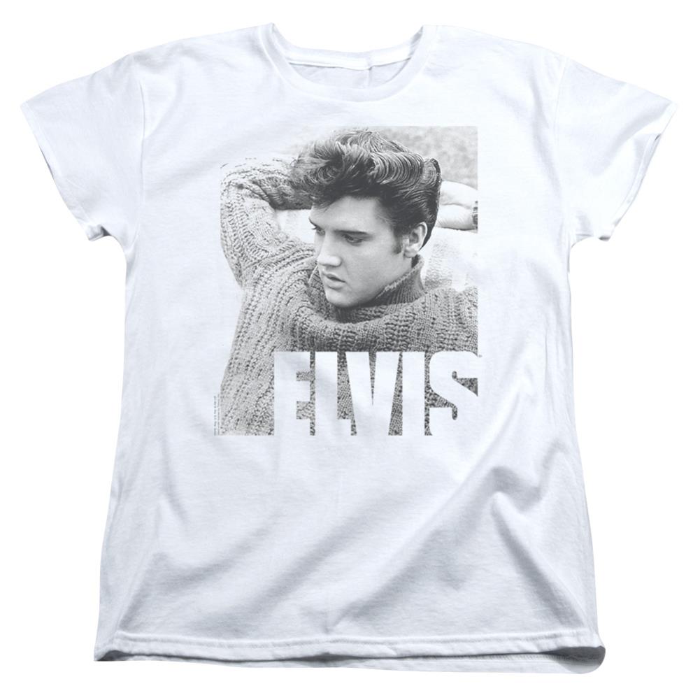 Elvis Presley Relaxing Women's 18/1 Cotton Short-Sleeve T-Shirt