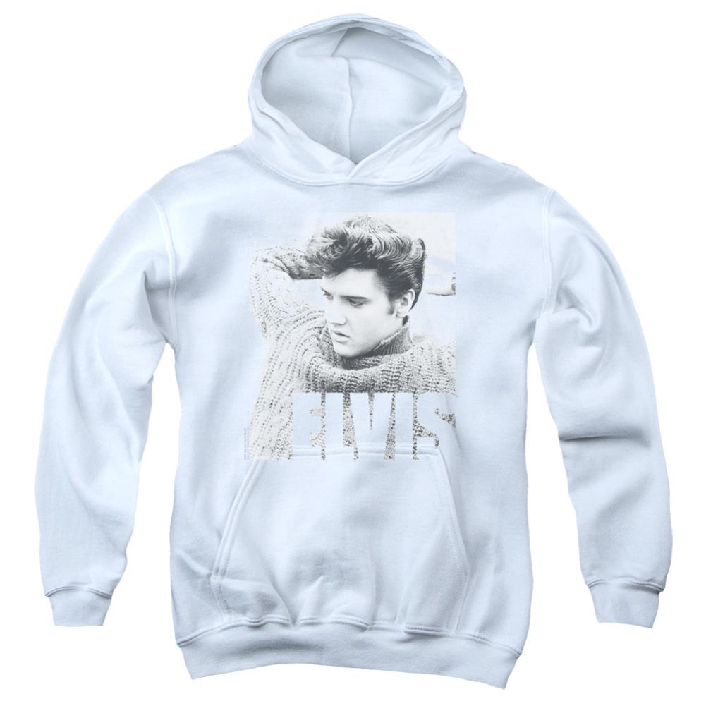 Elvis Presley Relaxing Youth Cotton Poly Pull-Over Hoodie
