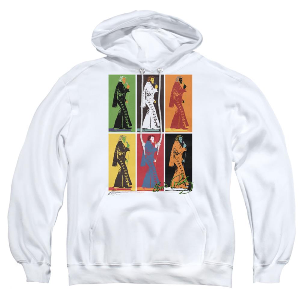 Elvis Presley Retro Boxes Men's Pull-Over 75 25 Poly Hoodie